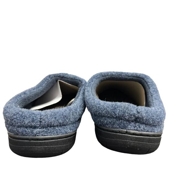 Haggar Mens Clog Slippers Size XL 11-12 Blue Felt Memory Foam Lightweight New‎ - Picture 7 of 10
